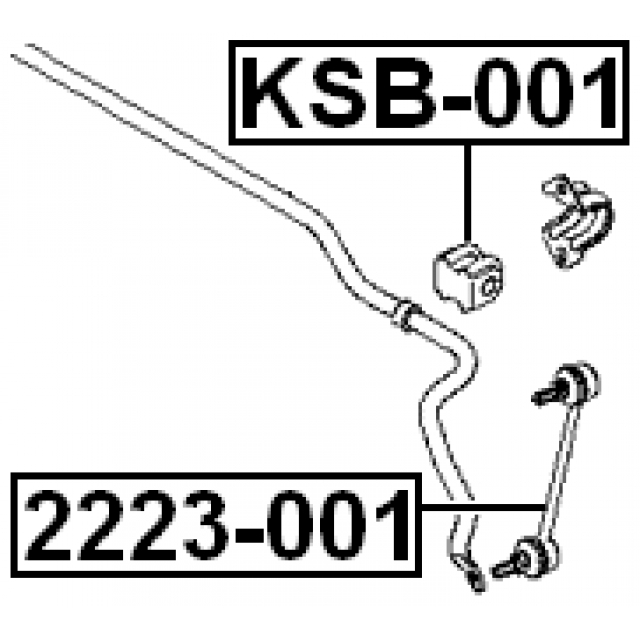 KSB001_втулка стабилизатора заднего! KIA Carens 06> preview 2