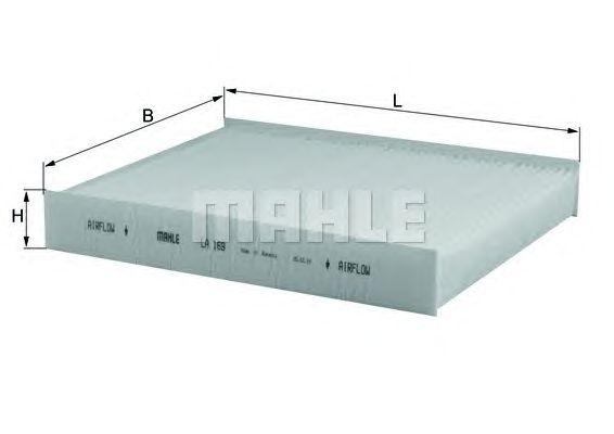 Фильтр салона MAHLE LA 169 preview 1