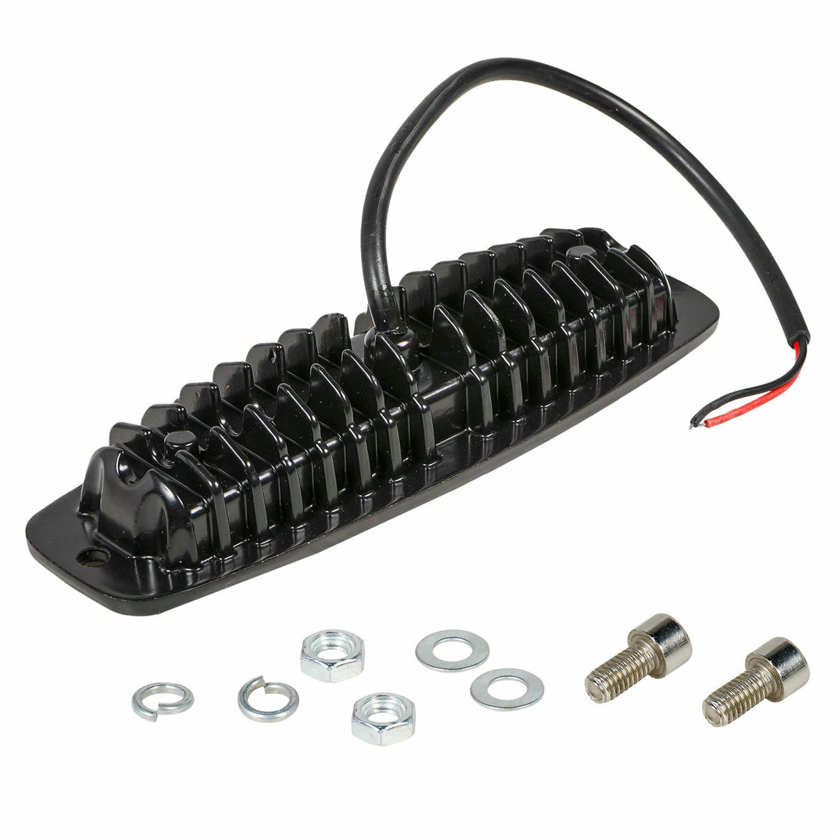 Фара светодиодная прямоугольная врезная, 6 LED рассеянный свет, 18W (185х60х35) 12/24V (ALED007) preview 3