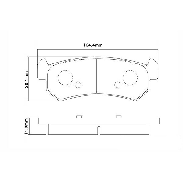Колодки тормозные задние дисковые к-кт TRIALLI PF 4019 preview 2