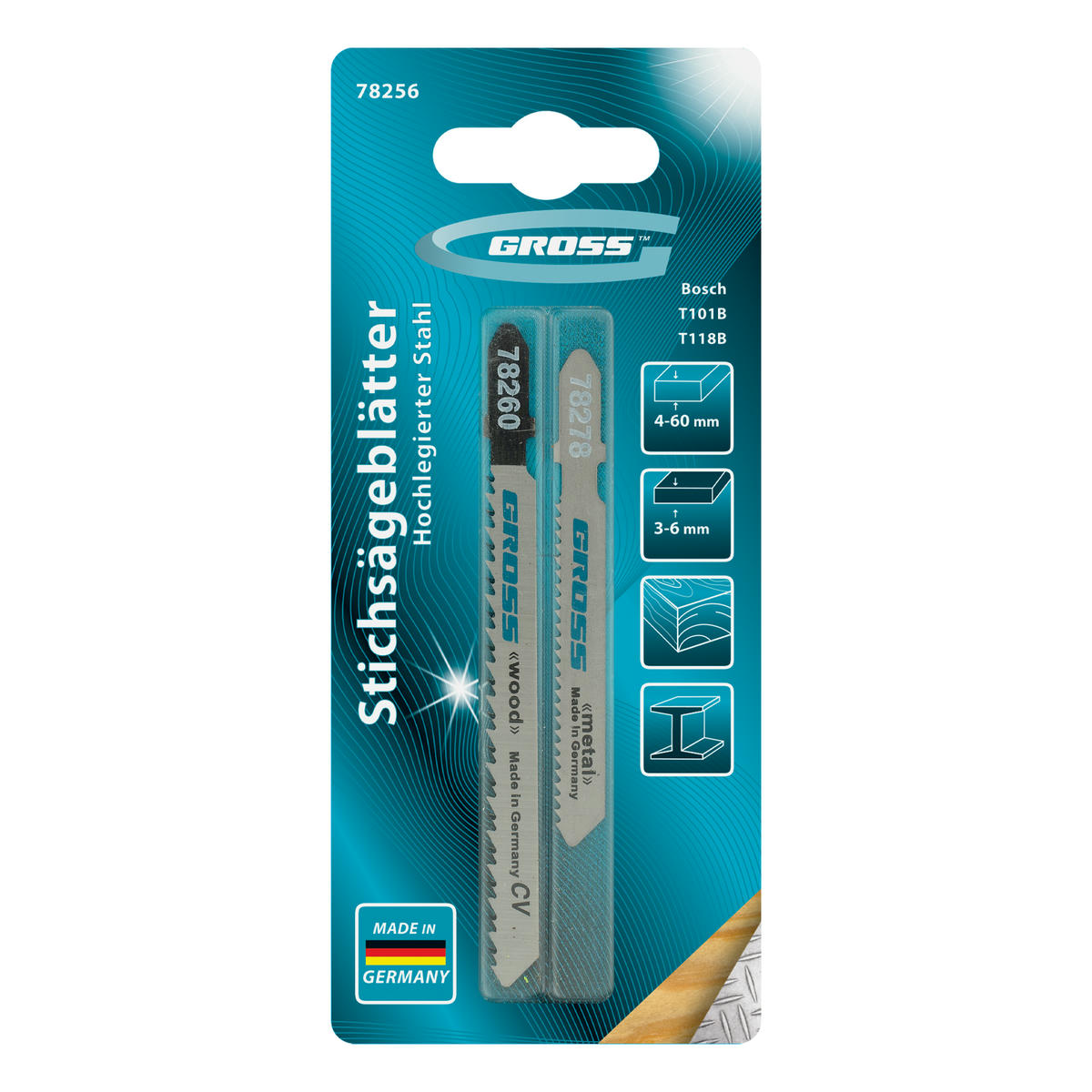 Набор полотен для электролобзика универсальный, 2шт. GROSS preview 7