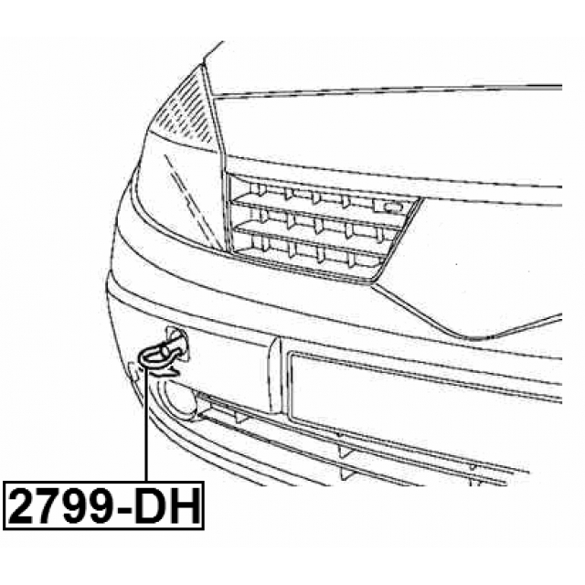 Буксирный крюк FEBEST 2799-DH preview 2