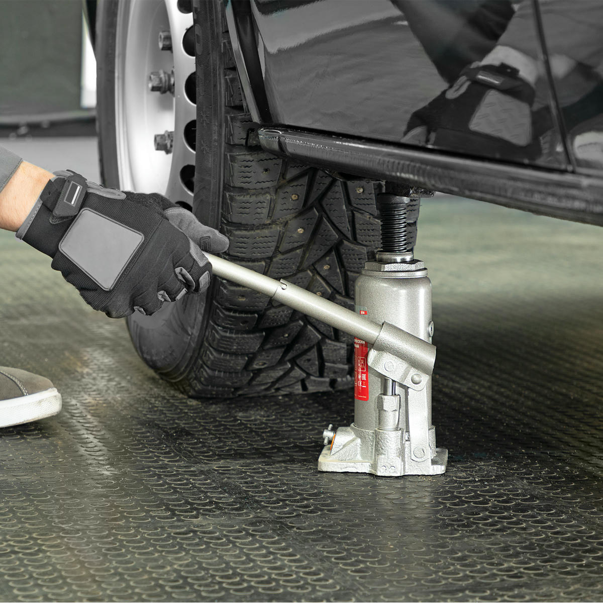 Домкрат гидравлический бутылочный, 5 т, h подъема 197-382 мм MATRIX 50764 MATRIX 50764 preview 1