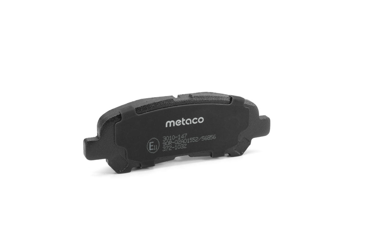 Колодки тормозные задние дисковые к-кт metaco 3010-147 preview 2