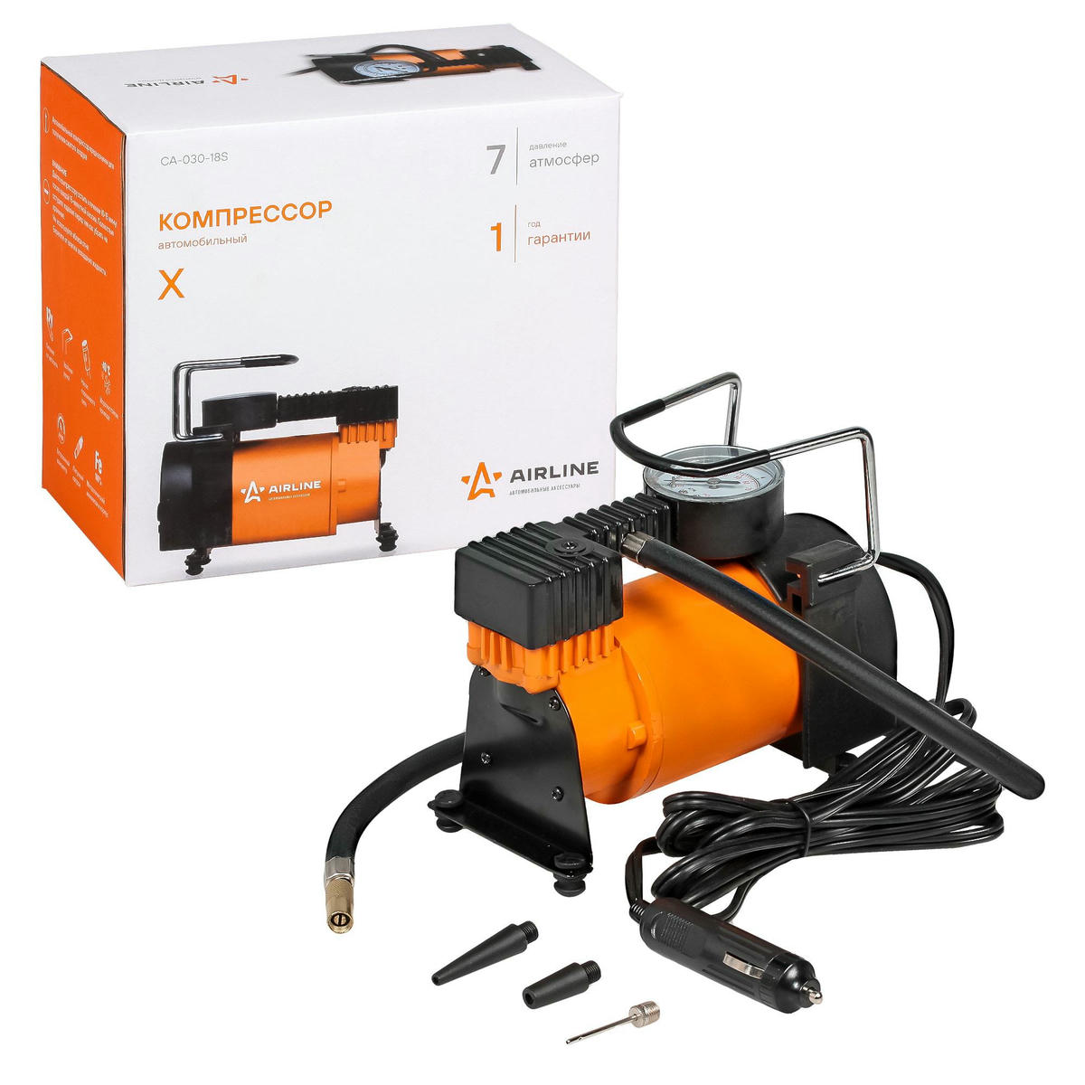 Компрессор подкачки колес AirLine CA-030-18S preview 1