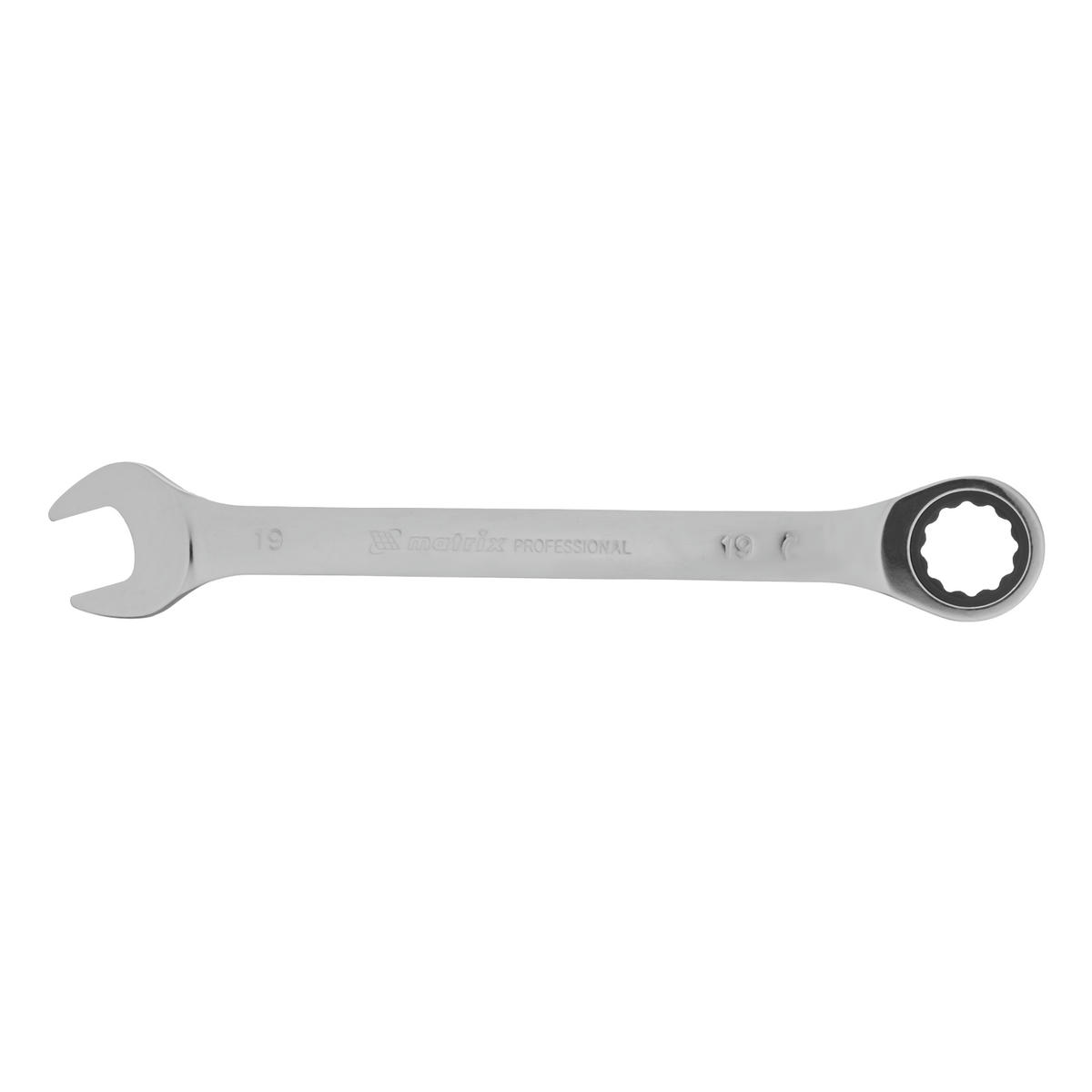 Ключ комбинированный 19мм трещоточный MATRIX preview 2