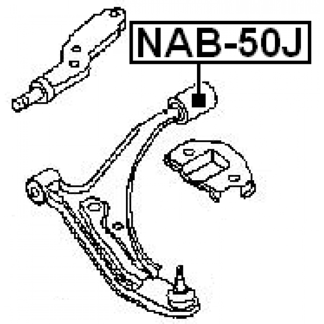 Сайлентблок FEBEST NAB-50J preview 2