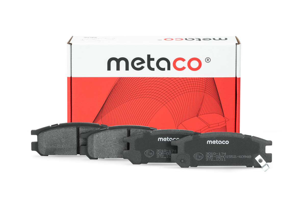 Колодки тормозные задние к-кт metaco 3010-174 preview 3