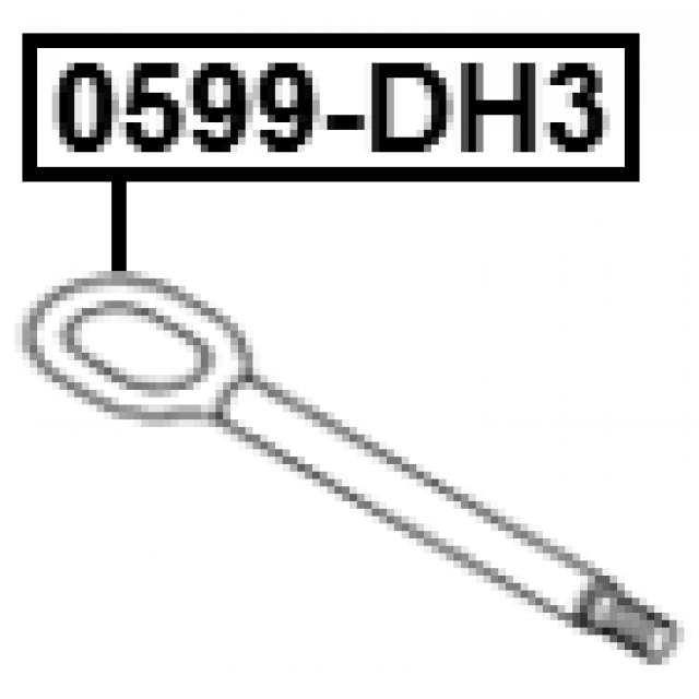 Крюк буксирный Mazda 3 Bk 2003-2008 FEBEST 0599-DH3 preview 2