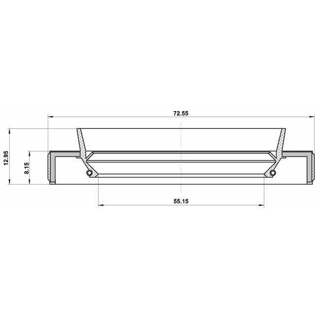 95HBY-57720813X_сальник ступицы передней! 55.15x72.55x8.15x12.95 Subaru Forester 96-02 preview 2