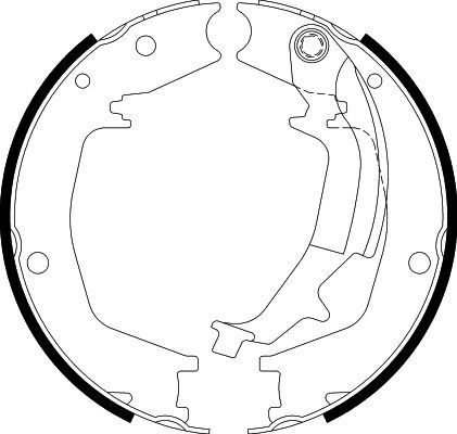 Колодки торм. для а/м Kia Sportage II (04-)/Hyundai Tucson (04-) бараб. ст. торм. 190x40 (GF 4404) preview 4