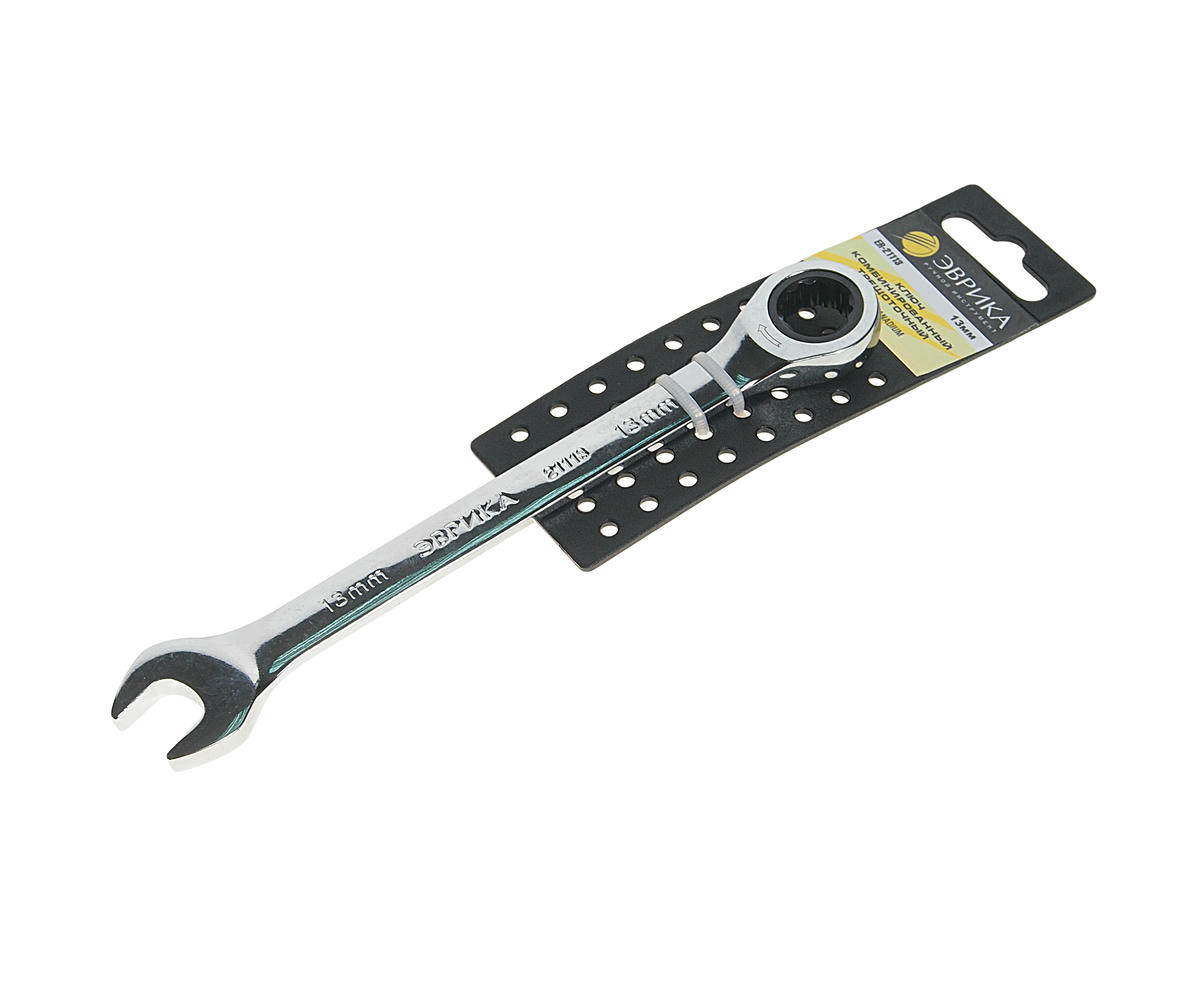 Ключ комбинированный 13мм трещоточный ЭВРИКА preview 1