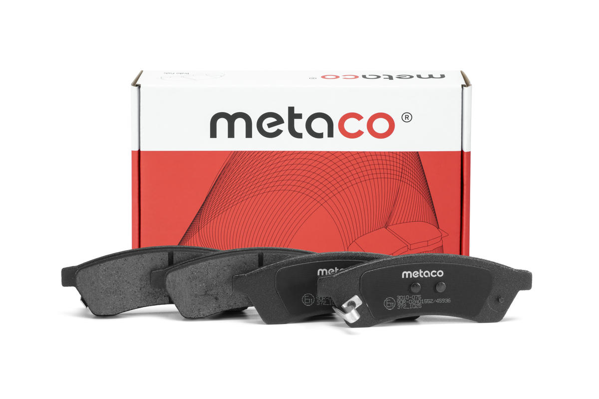 Колодки тормозные задние дисковые к-кт metaco 3010-075 preview 1