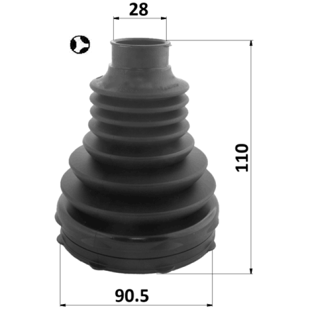 Пыльник шрус внутренний комплект 90.5x110x28 preview 2