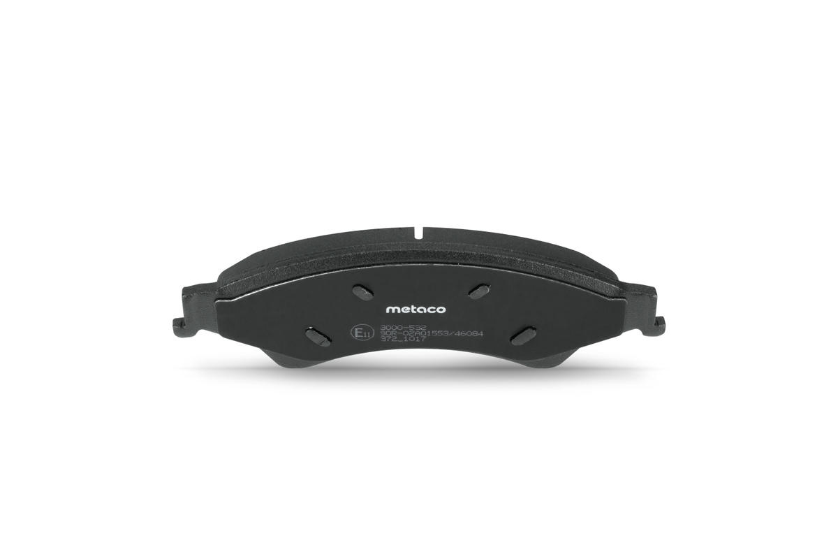 Колодки тормозные передние к-кт metaco 3000-532 preview 5