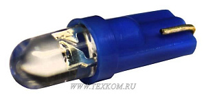 Лампа 12V W1.2W (W2x4.6d) светодиод MEGAPOWER BLUE 12V