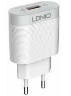 Устройство зарядное LDNIO A303Q + кабель Lightning white