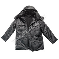 Куртка зимн. "Аляска-2" (съемный жилет) тк.оксфорд чёрн. (52-54, 182-188)