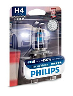 Лампа 12V H4 (60/55)+150% Racing Vision бл. PHILIPS