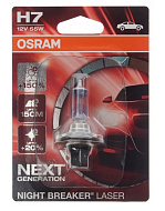 Лампа 12V H7 (55) PX26d Night Breaker Laser OSRAM бл.