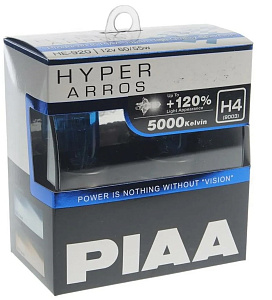 Лампа H4 60/55W PIAA BULB HYPER ARROS 5000K к-т PIAA