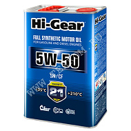 Масло моторное Hi-Gear 5W50 SM/CF 4л синт.