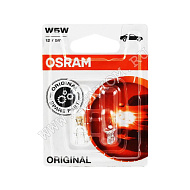 Лампа 12V W5W (W2.1*9.5d) 12V Osram 2шт. блистер