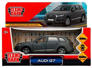 Модель металл AUDI Q7 12 см, двери, багаж, инерц, кор. Технопарк в кор.2*36шт