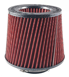 Фильтр возд.индукционный ProSport TORNADO красный/карбон (D=70) широкий