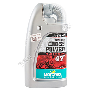 Масло моторное MOTOREX CROSS POWER 4Т 5W40 1л