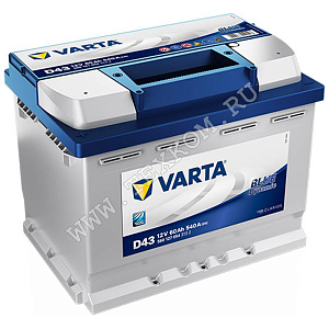 Аккумуляторная батарея VARTA 6СТ60з BD прям.242х175х190 (С.)