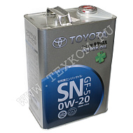 Масло моторное TOYOTA MOTOR OIL SN/CF-5 0W20 4л.
