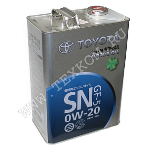 Масло моторное TOYOTA MOTOR OIL SN/CF-5 0W20 4л.