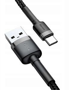 Кабель USB Type C 3м серо-черный BASEUS