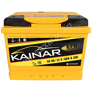 Аккумуляторная батарея KAINAR EFB 6СТ62 VL АПЗ обр.600А 242х175х190 Казахстан