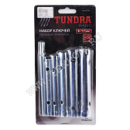 Набор ключей TUNDRA basic, трубчатых торцевых 6пр., 8-17 мм 1550261