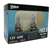 Лампа 12V HB3/9005 (60) P20d 12V VALEO BLUE EFFECT 5000K блистер 2шт.
