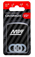 Прокладка 1/2" MPF белая (силикон) (3 шт.), MP