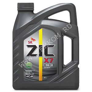 Масло моторное ZIC X7 DIESEL 5W30 синт. 6л