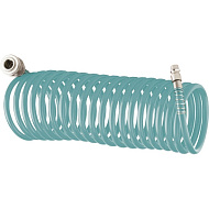 Шланг для пневмоинструмента спиральный 10м BASF с быстросъем Stels