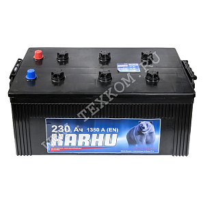 Аккумуляторная батарея KARHU 6СТ230 L АПЗ(+слева) конус 518х274х238 Казахстан