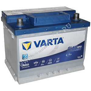 Аккумуляторная батарея VARTA 6СТ60з BLUE DYN EFB обр.242х175х190