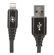 Кабель зарядки Lightning черный (CB350-U8-10B) WIIIX 1м