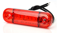 Фонарь габаритный LED 12-30V, MINI, красный (L=80мм, 6-светодиодов) АВТОТОРГ