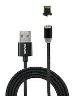 Кабель зарядки магнитный USB-Lightning черный WIIIX 1m