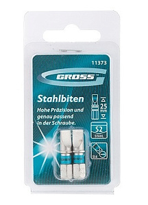 Набор бит SL6,0х25, сталь S2 2шт GROSS