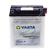 Аккумуляторная батарея VARTA МОТО12 FP +элек. YB12A-B 136х82х162 (ETN-512 015 012)
