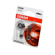 Лампа 12V C5W (SV8,5) 35мм комплект 2шт 12V Osram