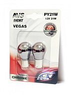 Лампа 12V PY21W Chrome AVS Vegas