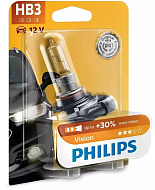 Лампа 12V HB3 (60W) Vision (блистер) 1шт Philips